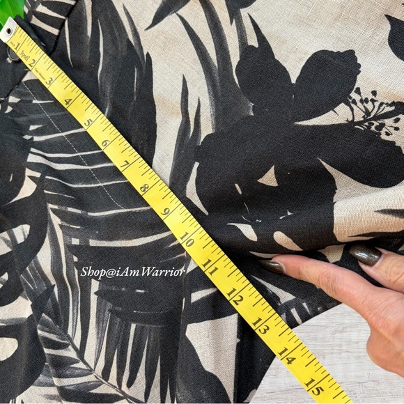J.Crew Collection NWT palm leaf print cropped linen blend pants *shop@iamwarrior - Picture 7 of 10